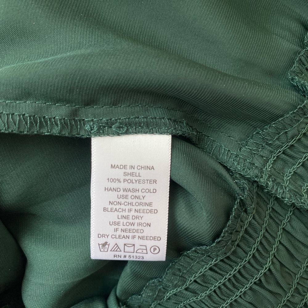 1. State Deep Green Blouse - Picture 6 of 6